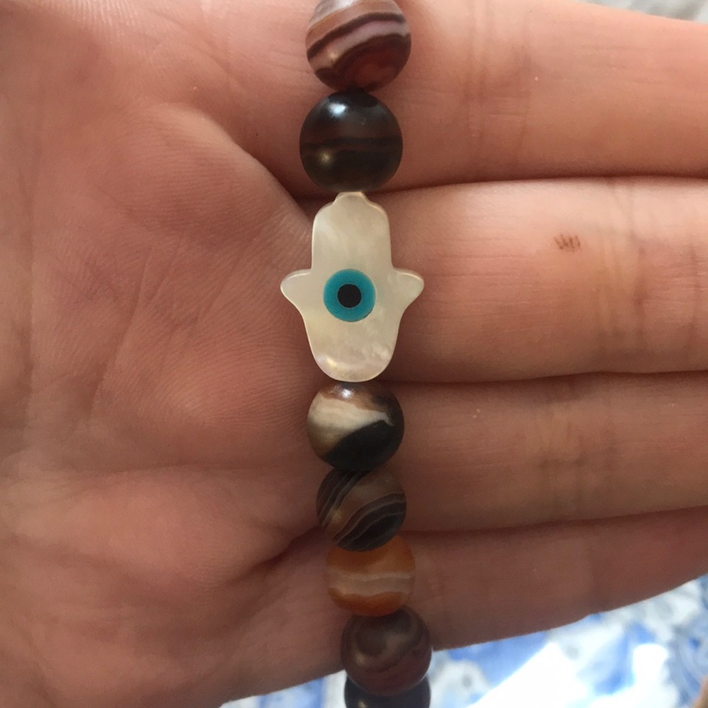 Hamsa bead bracelet - Picture 2 of 3